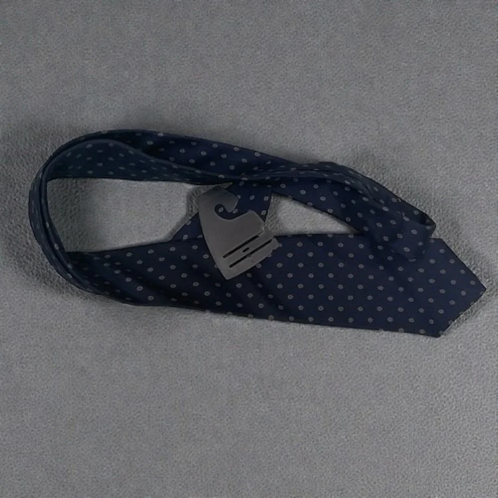 Vintage Christian Dior Navy/Red Abstract‎ High End Classy Men Tie 58x3.2 Silk